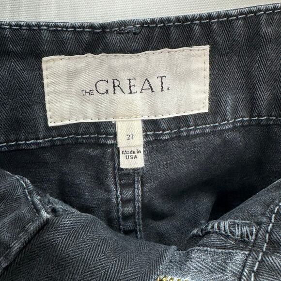 The Great The Ranger Pant | Cropped Wide Leg in Washed Black | Size 27 - Picture 9 of 9